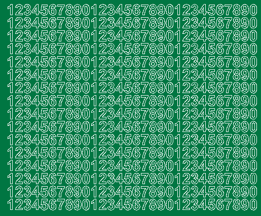 Cyfry samoprzylepne 1 cm zielone z połyskiem