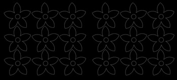 Naklejki na ścianę kwiatki czarne