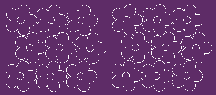 Naklejki na ścianę kwiatki  fioletowe