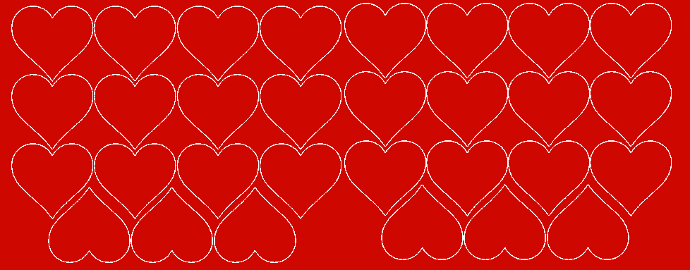 Naklejki na ścianę serca walentynki czerwony 6 cm połysk
