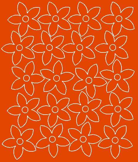 Naklejki ścianę kwiatki 20 szt pomarańczowy z połyskiem
